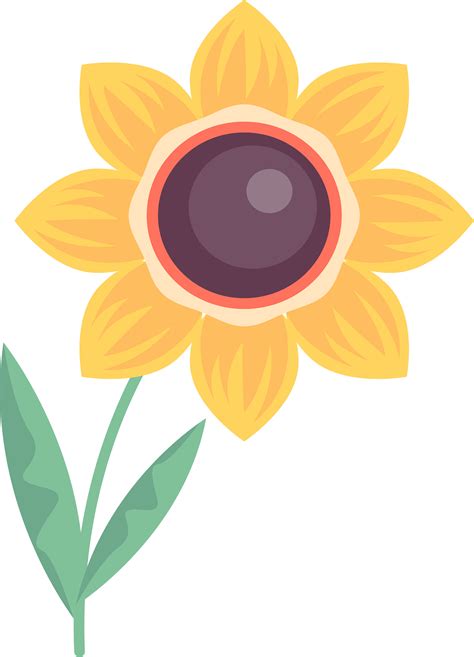 Collection Of Flat Design Flowers Flower Png Images Vector Flowers