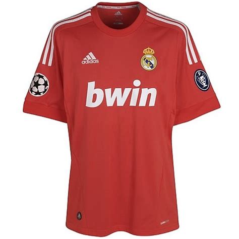 Segunda Camiseta Del Real Madrid Roja Champions 2011 2012 MENTE