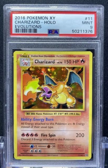 Charizard Holo Xy Evolutions Pokemon Card Psa Mint Eur