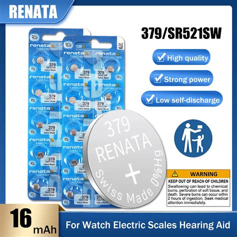 Pcs V Original Renata Sr Sw V Silver Oxide Button Cell