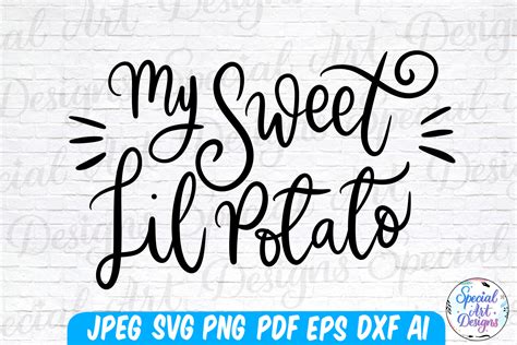 Shes My Sweet Potato Svg Graphic By Specialartdigitaldesigns