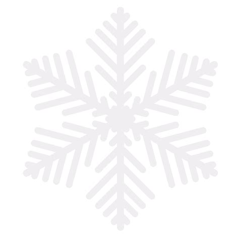 White Snowflake Clipart Clear Background