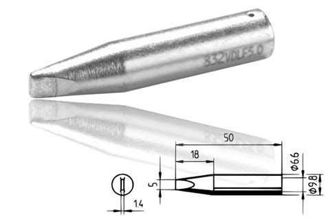 Ersa Shop ERSADUR LF Lötspitze meißelförmig 5 0 mm