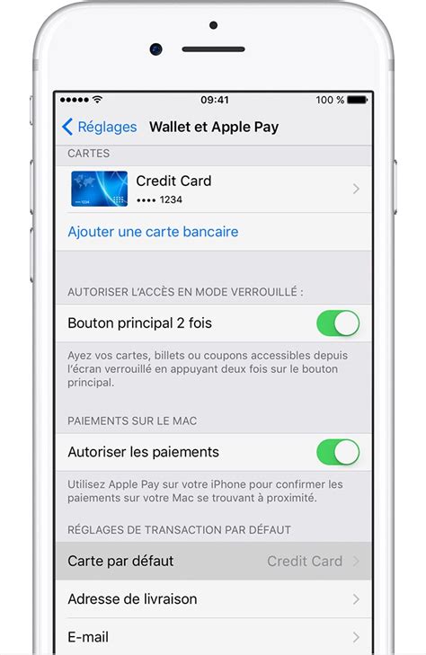 Gestion Des Cartes Que Vous Utilisez Avec Apple Pay Assistance Apple