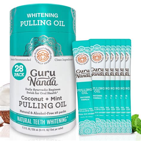 Gurunanda Coconut Oil Pulling With Peppermint For Natural Teeth