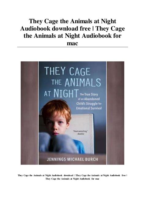 They Cage the Animals at Night Audiobook download free | They Cage th…