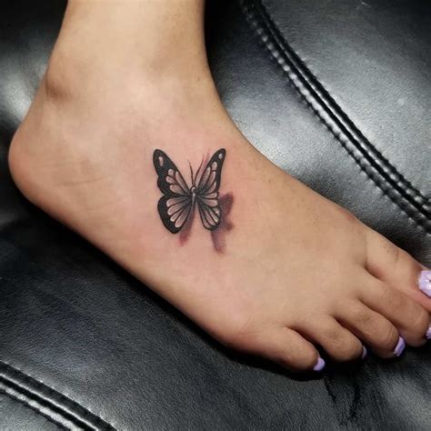 Butterfly Tattoo Designs On Foot