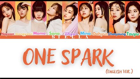 Twice One Spark English Version Color Coded Lyrics Eng Youtube