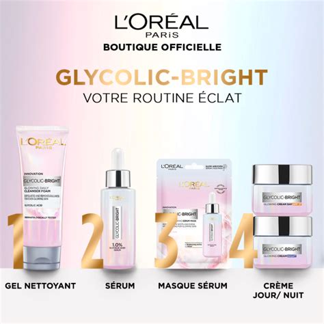 Gel Nettoyant Moussant Glycolic Bright Ml L Or Al Paris