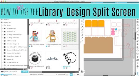 How to Use Silhouette Studio Library-Design Split Screen - Silhouette ...