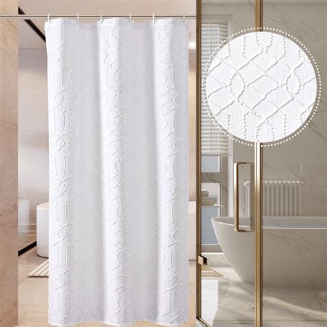 OVZME Stall Waterproof Shower Curtain Set For Bathroom 3D Embossed