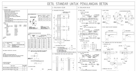 Surawanozhi Detail Standard Penulangan Beton Bertulang Gedung