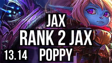 Jax Vs Poppy Top Rank Jax Rank Solo Kills Tr Challenger