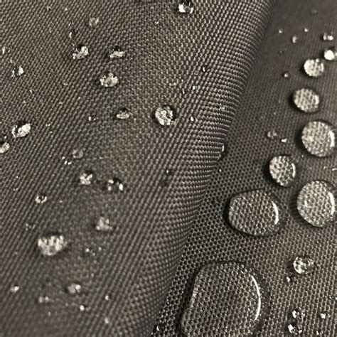 Water Drops On Fabric With Black Background