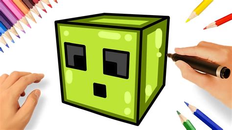 Minecraft Slime Drawing