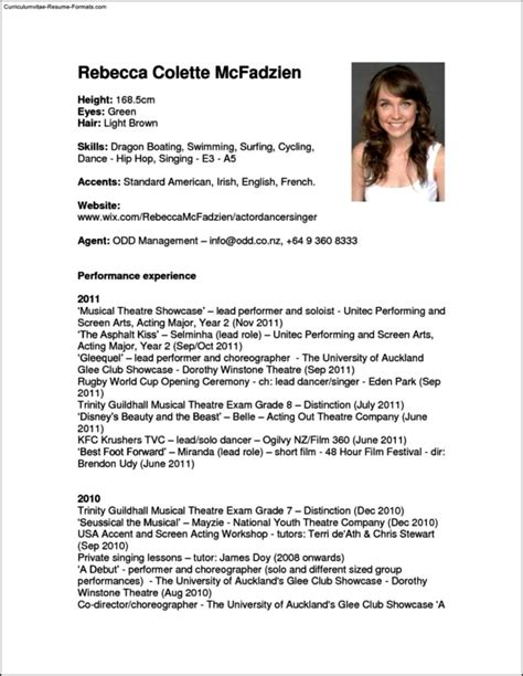 Performance Resume Template Free Samples Examples And Format Resume