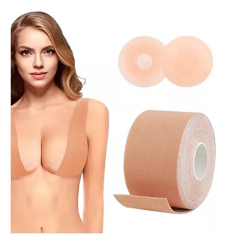 Combo Corpiño Adhesivo Cinta Boob Tape 5 Mts Pezoneras MercadoLibre