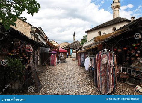 Mostar Bosnia And Herzegovina 04 May 2018 The Old Town Mostar