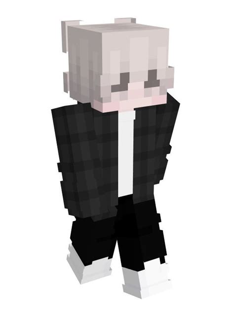 Minecraft Skins Cool Mc Skins Green Eyes White Stripe Flannel Appearance Plaid Human