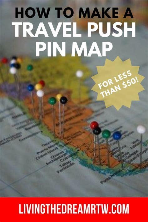 How To Build A Beautiful Push Pin Travel Map For Under 50 Travel Map