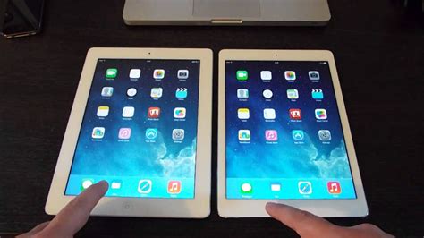 Ipad Air Vs Ipad 2 Looks And Speed Test Youtube