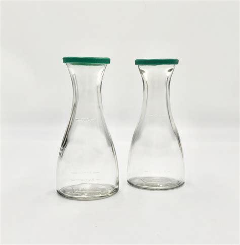 Good Seasons Glass Salad Dressing Cruet With Green Snap On Lid Etsy Salad Dressing Cruet