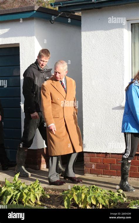 The Prince Of Wales Hrh Prince Chares Visits North Wales Stock Photo