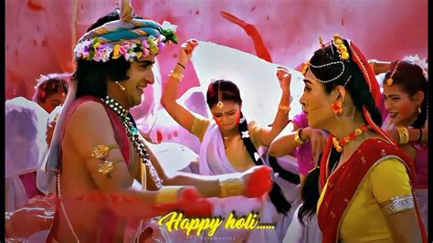 Radha Krishna Holi WhatsApp Status Murli Ki Dhun Pe Sab Ko Nachaye