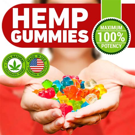 Natural Hemp Gummies 7500mg 125mg Per Gummy Bear With Full Spectrum