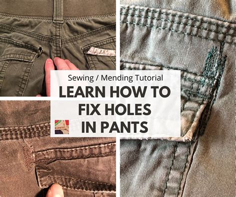 How To Mend How To Sew Holes In Pants By Darning On A Sewing Machine