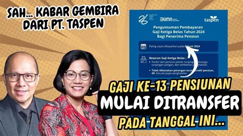 Resmi Pt Taspen Akan Bayarkan Gaji Ke Pensiunan Pns Pada Tanggal