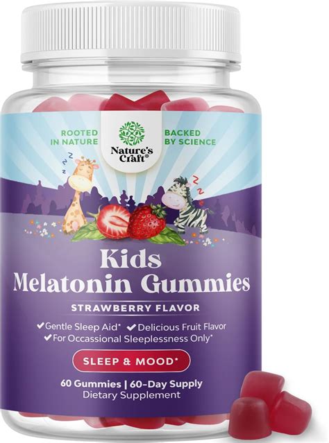 Amazon Gomitas de melatonina para apoyar el sueño de los niños