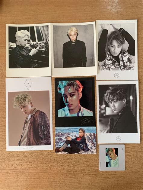 Exo Kai Lucky One Exordium Exodus Overdose Photo Polaroid Photocard