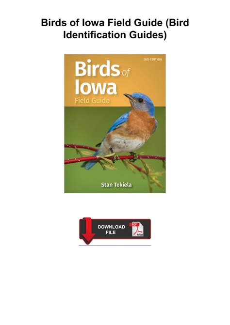 Download⚡️(PDF) ️ Birds of Iowa Field Guide (Bird Identification Guides)