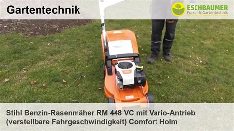 Stihl Benzin Rasenmäher RM 448 VC mit Vario Antrieb verstellbare