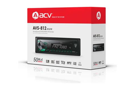 Магнитола ACV 1DIN AVS-812W - выгодная цена, отзывы, характеристики ...