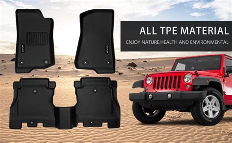 Custom Fit 2018 2024 Jeep Wrangler Floor Mat Jl Unlimited 4 Door Not For Jk4xe