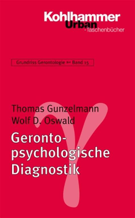 Gerontologische Diagnostik Und Assessment Grundriss Gerontologie 15