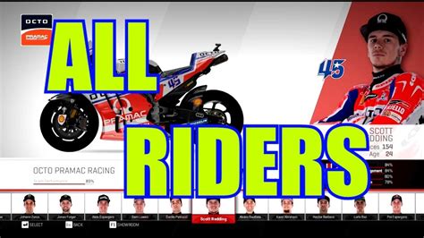 All MotoGP Riders And Bikes + All Circuits 2017 Season | MotoGP 17 ...