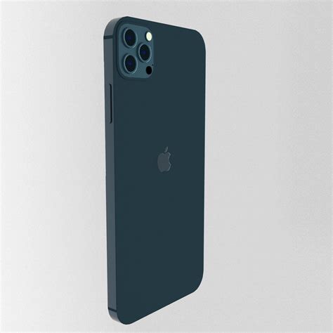 Apple iPhone Blue - 3D Model by BILALGOK
