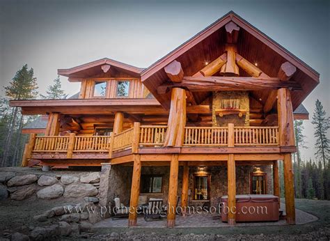 Custom Log Homes Picture Gallery In BC Canada