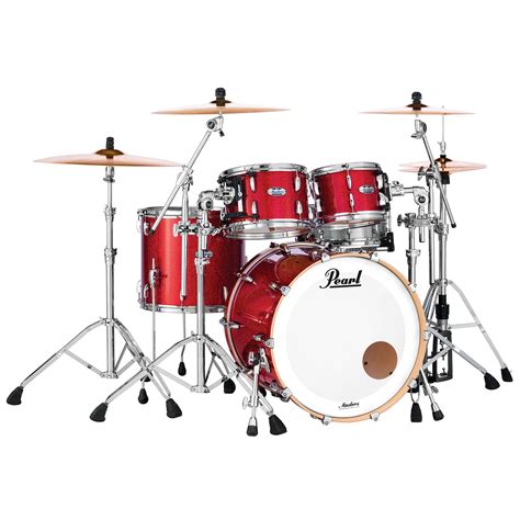 Pearl Masters Maple Complete Inferno Red Sparkle Drum Kit