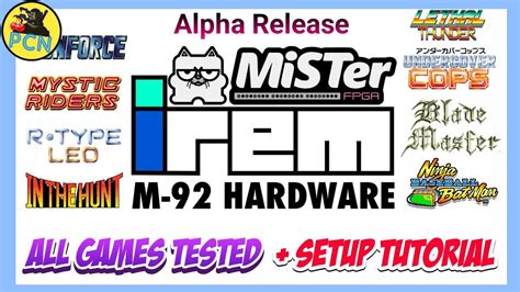 IREM M92 Alpha Core MiSTer FPGA DE10 NANO Setup TUTORIAL And Games