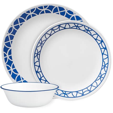 Corelle 12 Piece Dinner Set Cobalt Circles Atelier Yuwa Ciao Jp