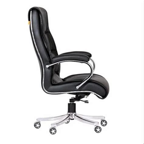 Leatherette Metro Pisa High Back Office Revolving Chair Black At Rs