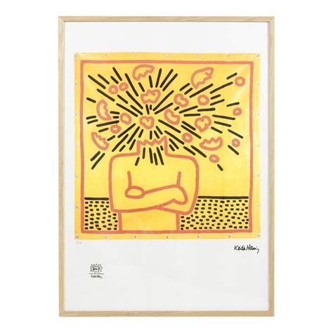 Keith Haring Composition Silkscreen 1990s Chairish