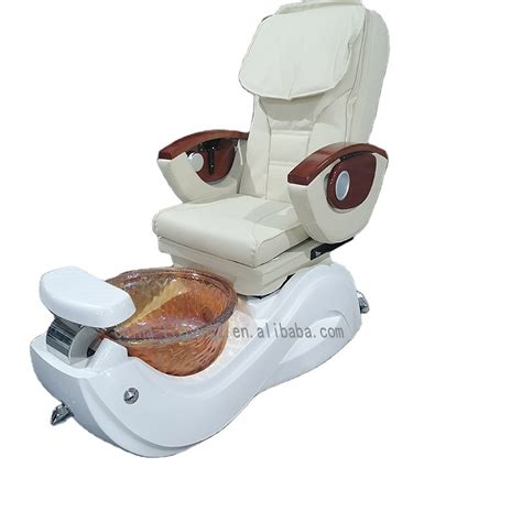 Modern Redining Pedicure Spa Chairs No Plumbing Luxury Nail Salon Black