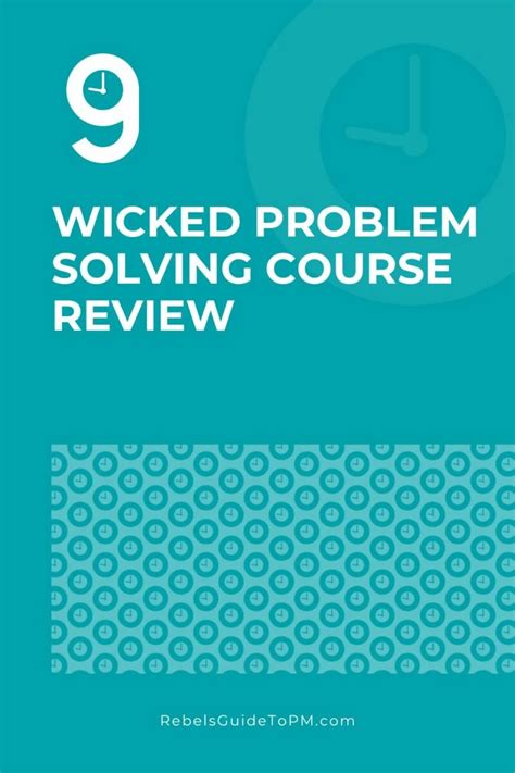 Wicked Problem Solving Course Review PMI