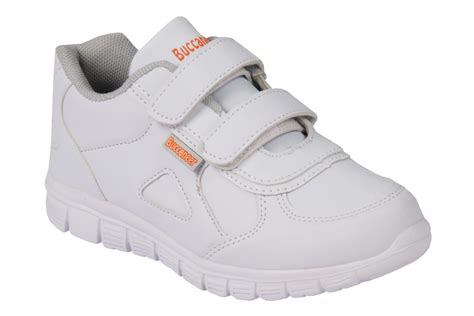 Buccaneer Velcro Takkies White Gem Schoolwear