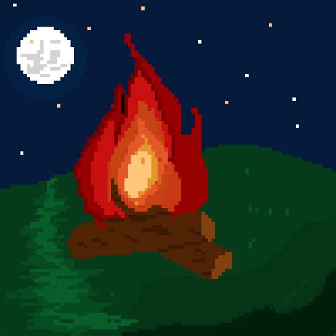 Pixilart Campfire Lonerboi By Lonerboi